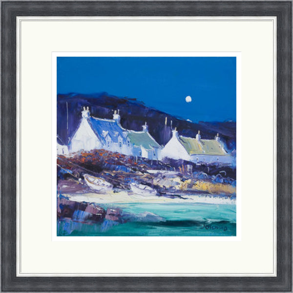 Moon over the Village, Iona by John Lowrie Morrison (Jolomo)