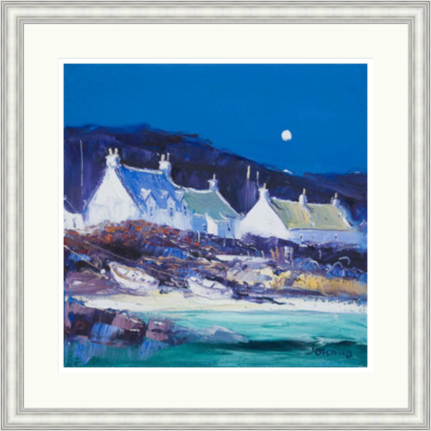 Moon over the Village, Iona by John Lowrie Morrison (JOLOMO)
