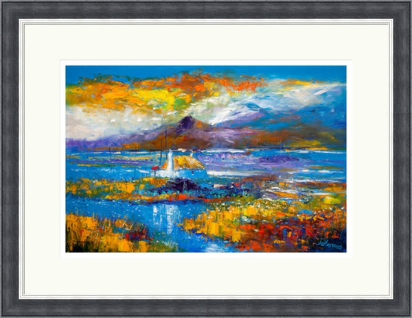 Wet Day, Thatched Cottage, Greenish , South Uist by John Lowrie Morrison (Jolomo)