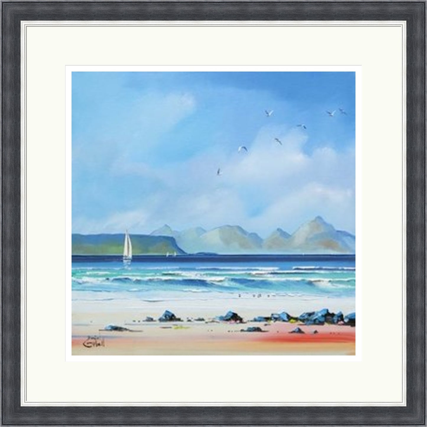 Sailing by Eigg by Daniel Campbell