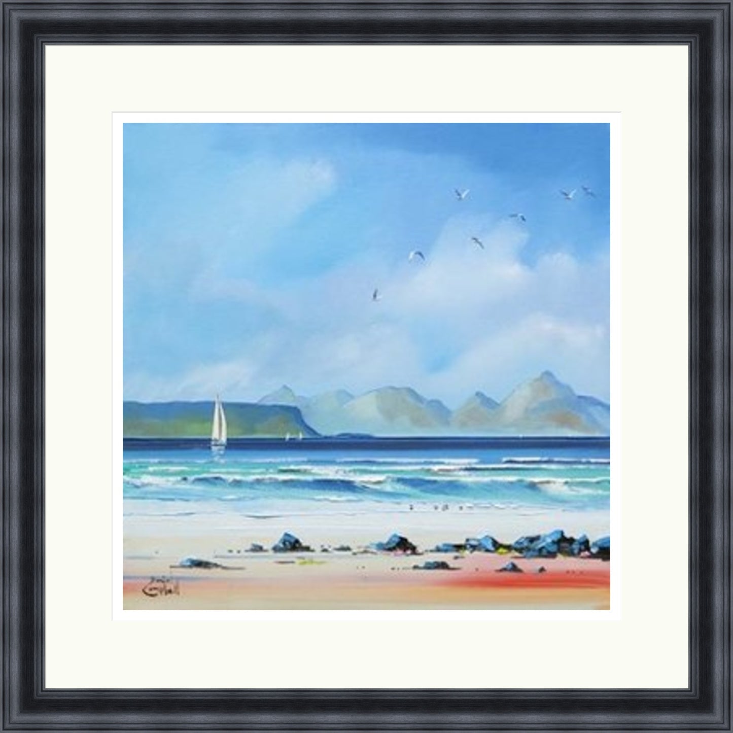 Sailing by Eigg by Daniel Campbell