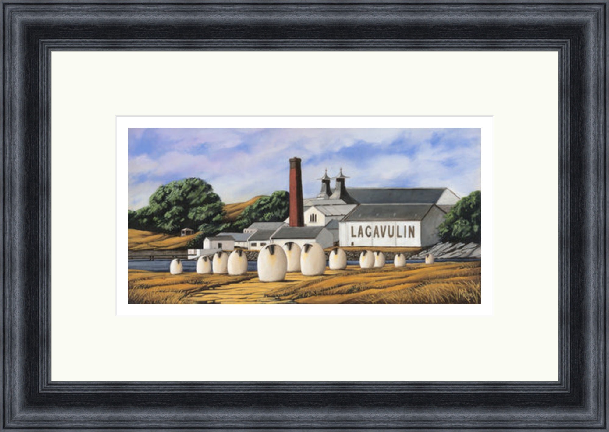 On the Whisky Trail - Lagavulin by Stan Milne – Art Prints Gallery