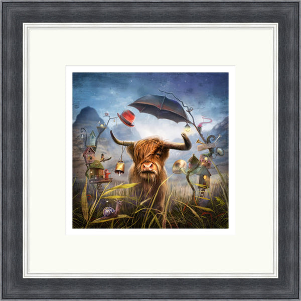 The Great Guardian Highland Cow by Matylda Konecka