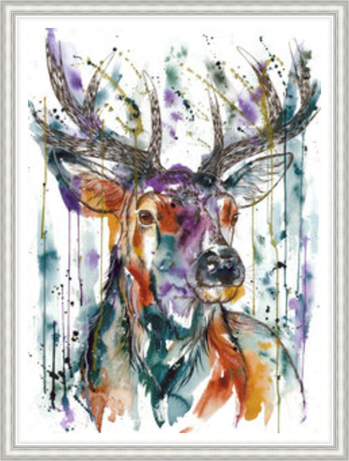 Head of the Highlands Stag Art Print by Tori Ratcliffe