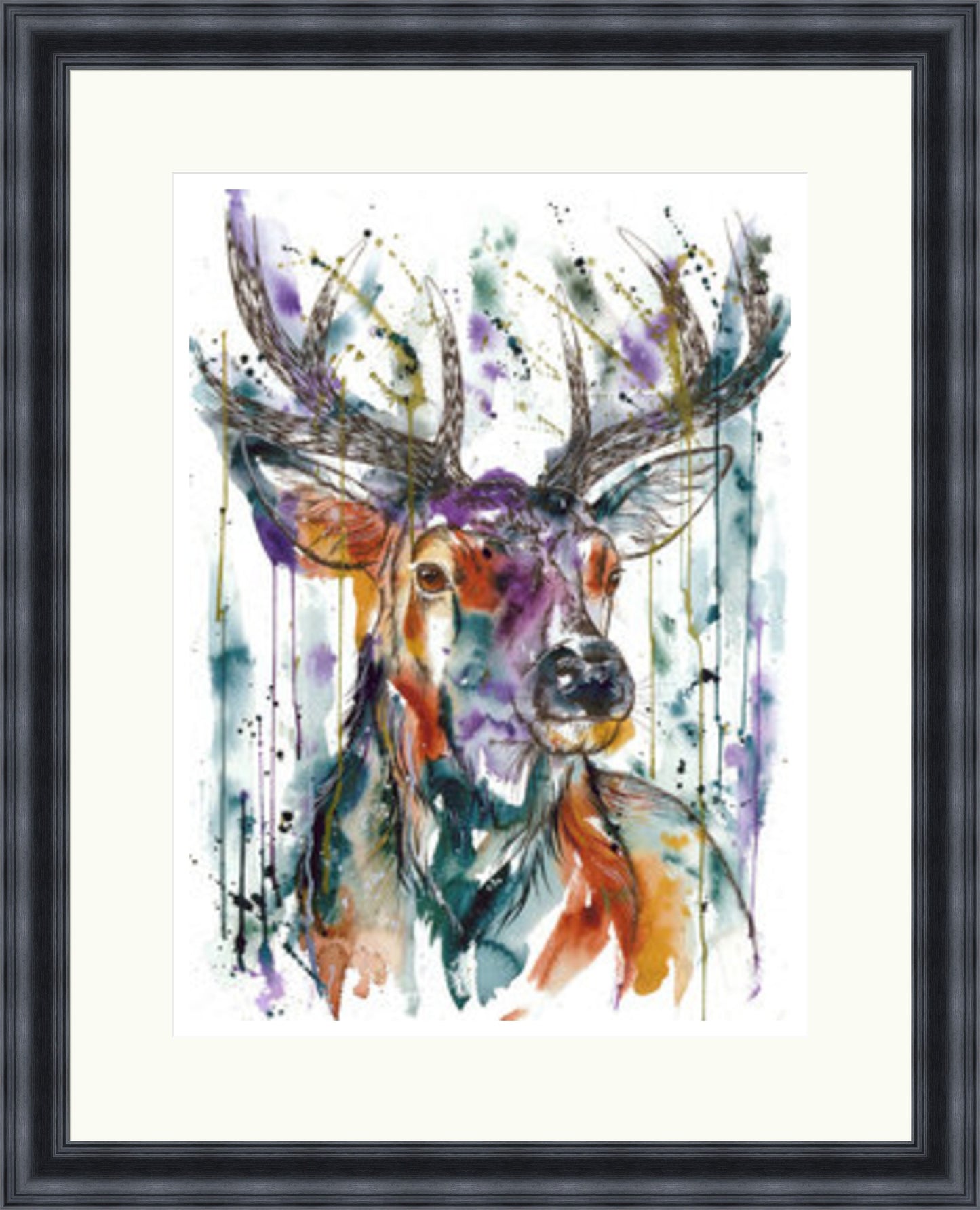 Head of the Highlands Stag Art Print by Tori Ratcliffe