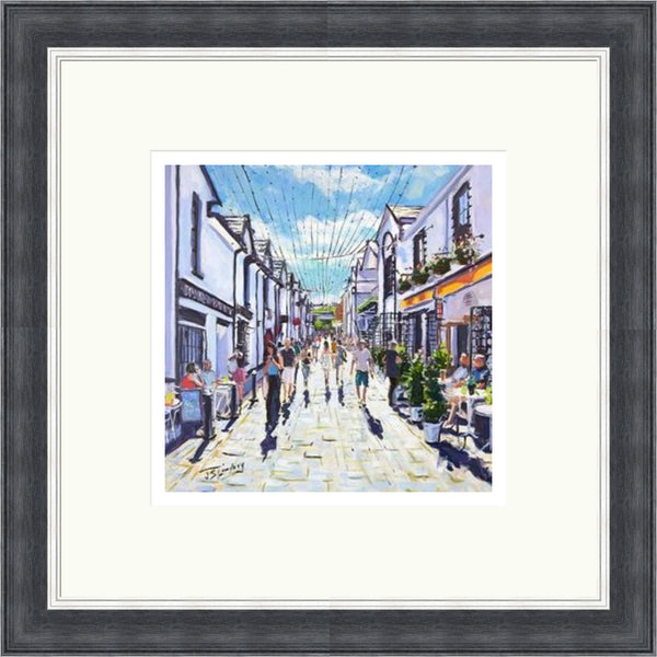 People Watching, Ashton Lane Glasgow by James Somerville Lindsay