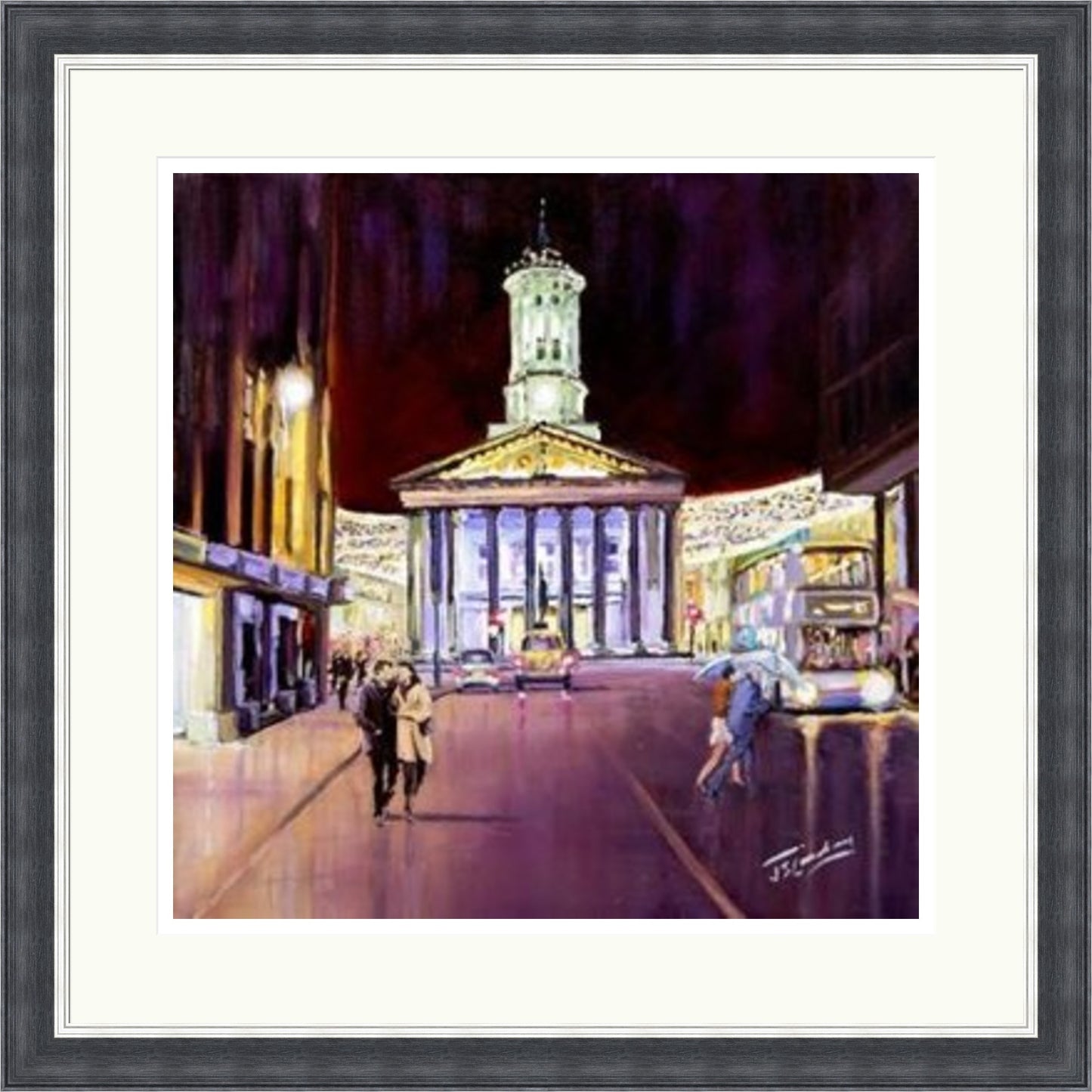 Friday Evening, Royal Exchange Square Glasgow by James Somerville Lindsay