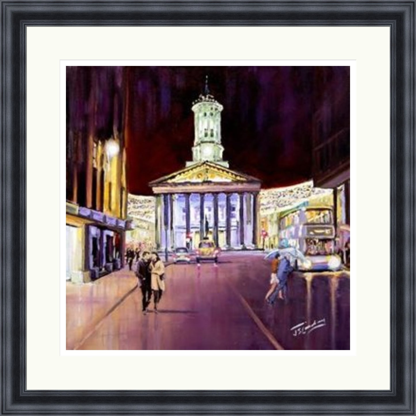 Friday Evening, Royal Exchange Square Glasgow by James Somerville Lindsay