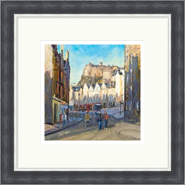 Good Morning Grassmarket, Edinburgh by James Somerville Lindsay