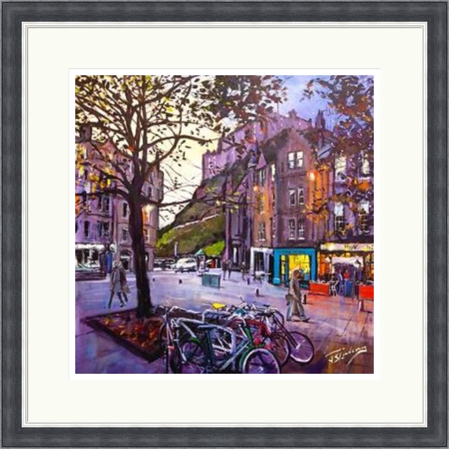 Evening Falls, Grassmarket Edinburgh by James Somerville Lindsay