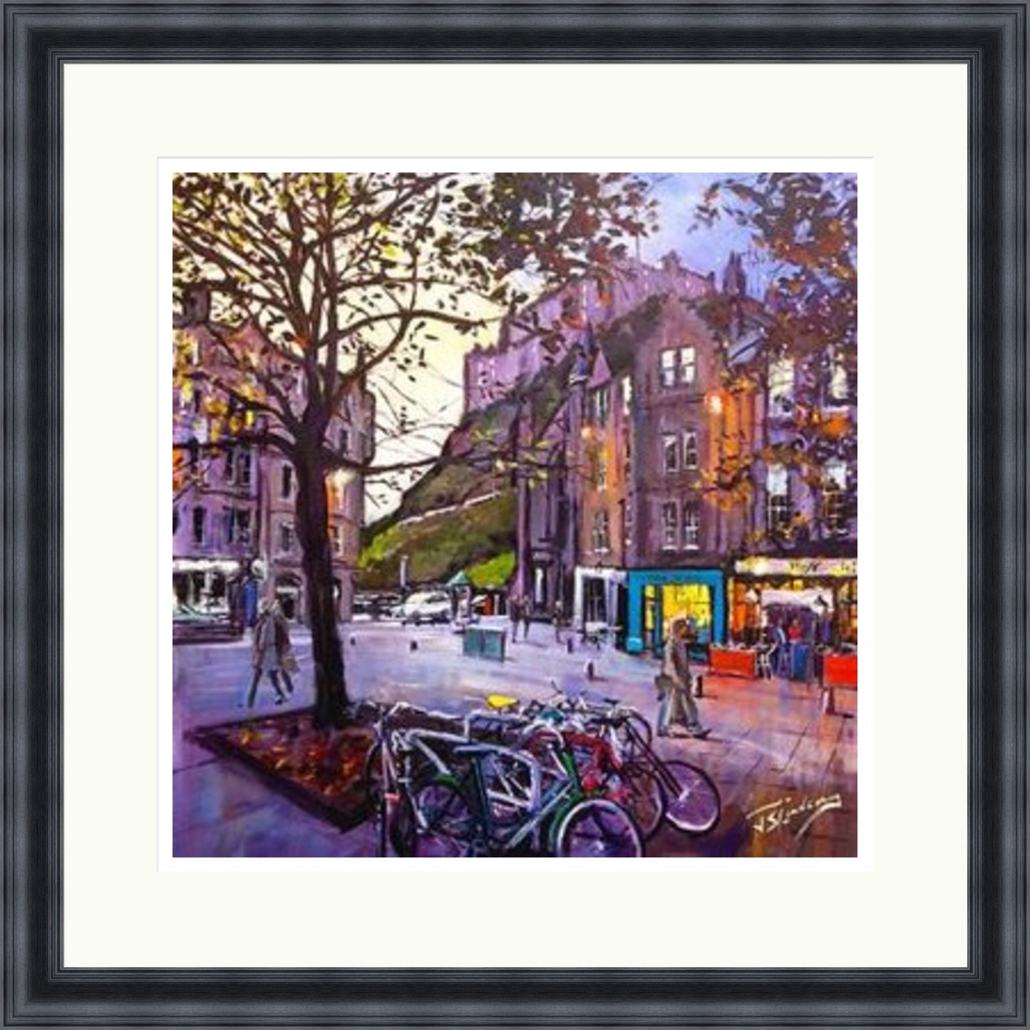 Evening Falls, Grassmarket Edinburgh by James Somerville Lindsay