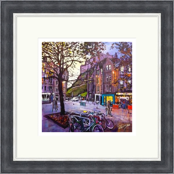 Evening Falls, Grassmarket Edinburgh by James Somerville Lindsay