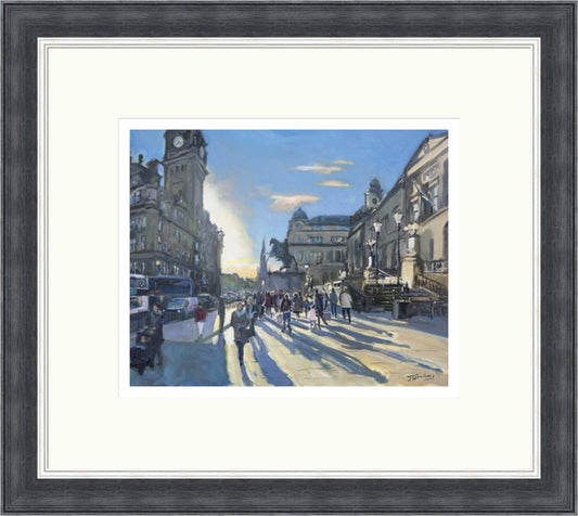 Long Shadows, Princes Street Edinburgh by James Somerville Lindsay