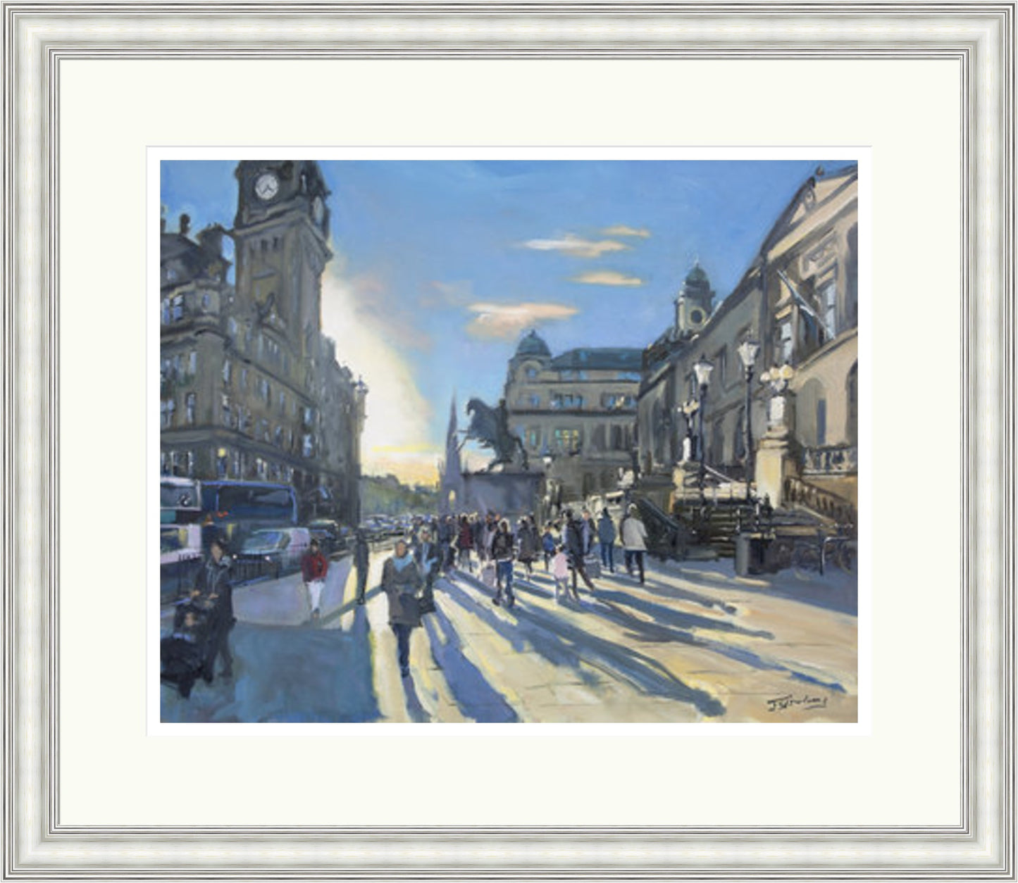 Long Shadows, Princes Street Edinburgh by James Somerville Lindsay