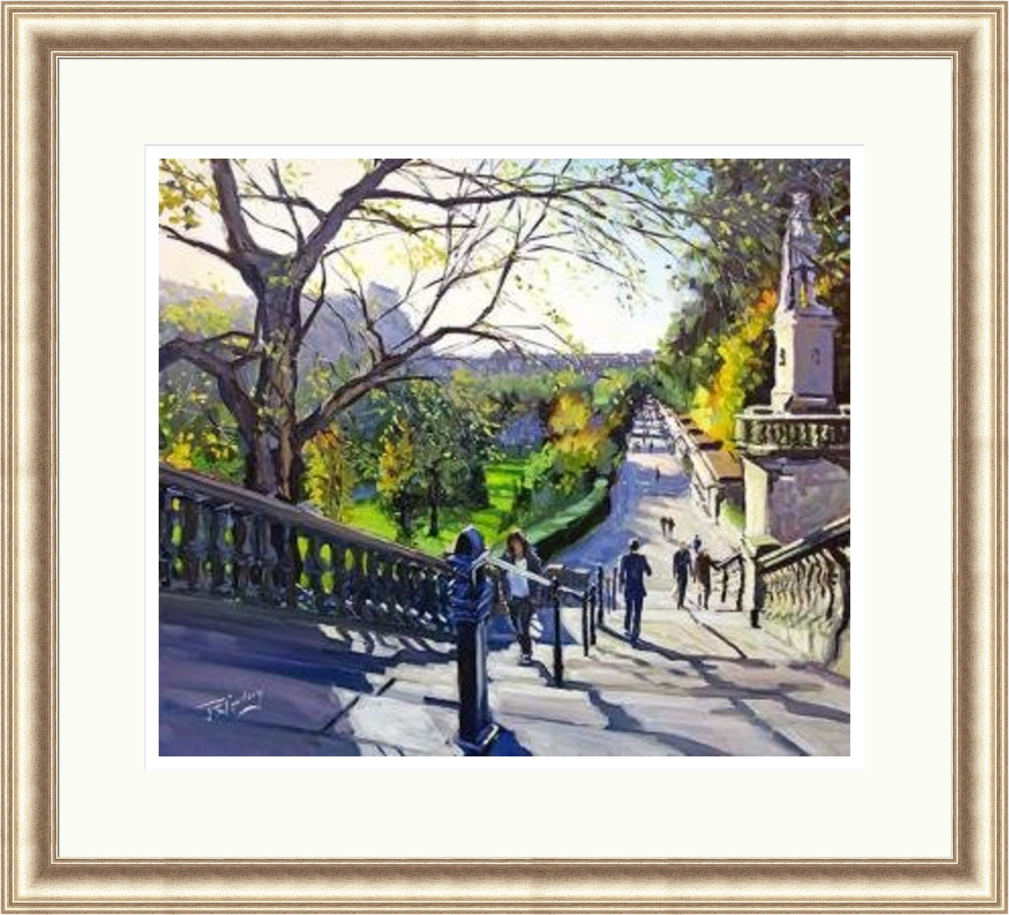 Autumn Afternoon, Princes Street Gardens, Edinburgh by James Somerville Lindsay