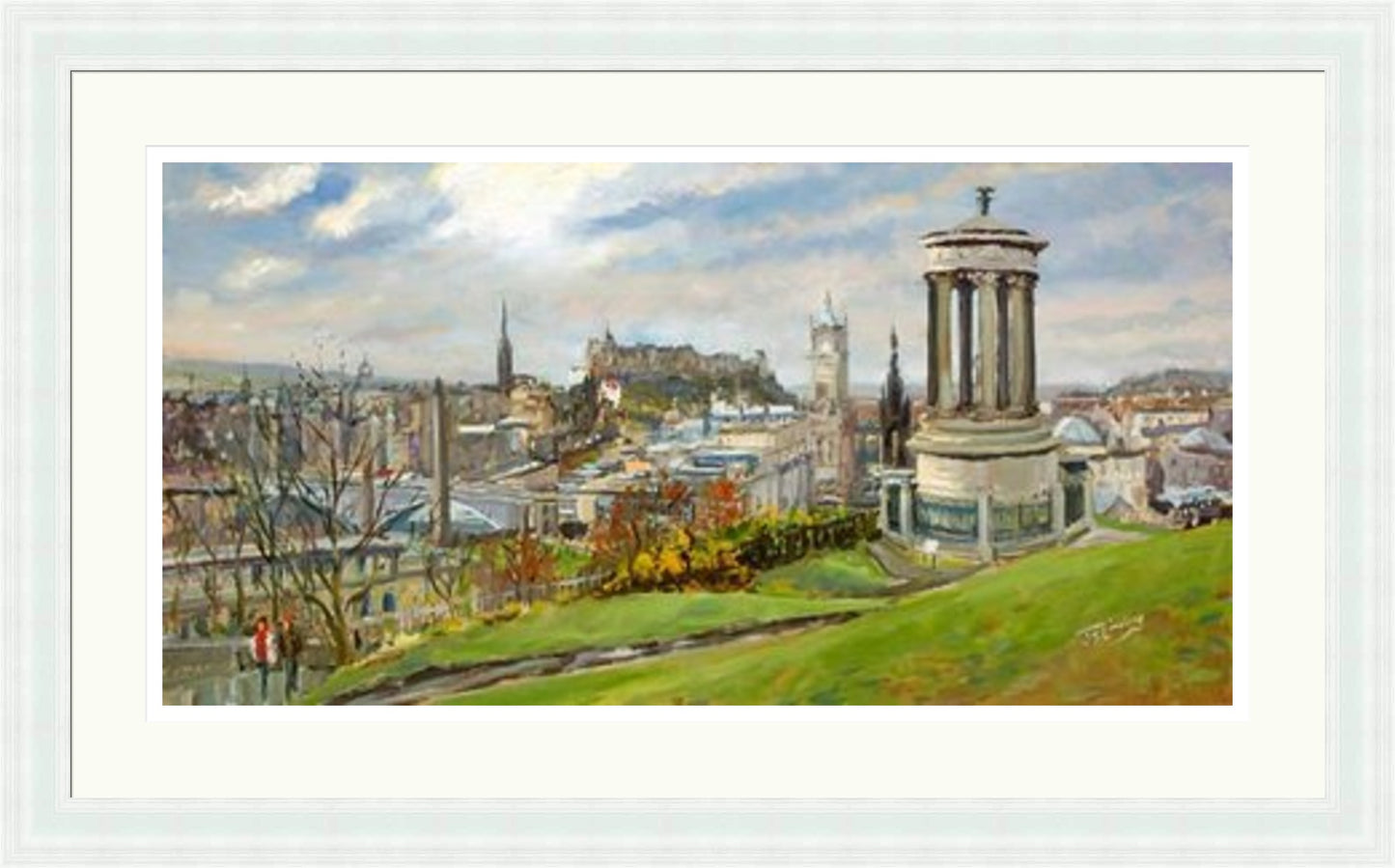 February on Calton Hill, Edinburgh by James Somerville Lindsay