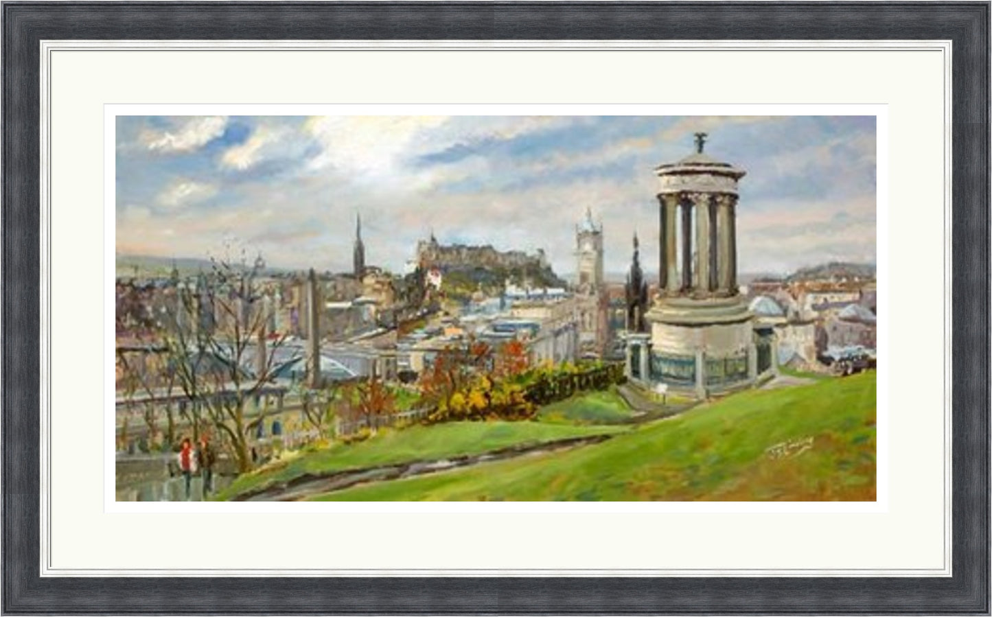 February on Calton Hill, Edinburgh by James Somerville Lindsay