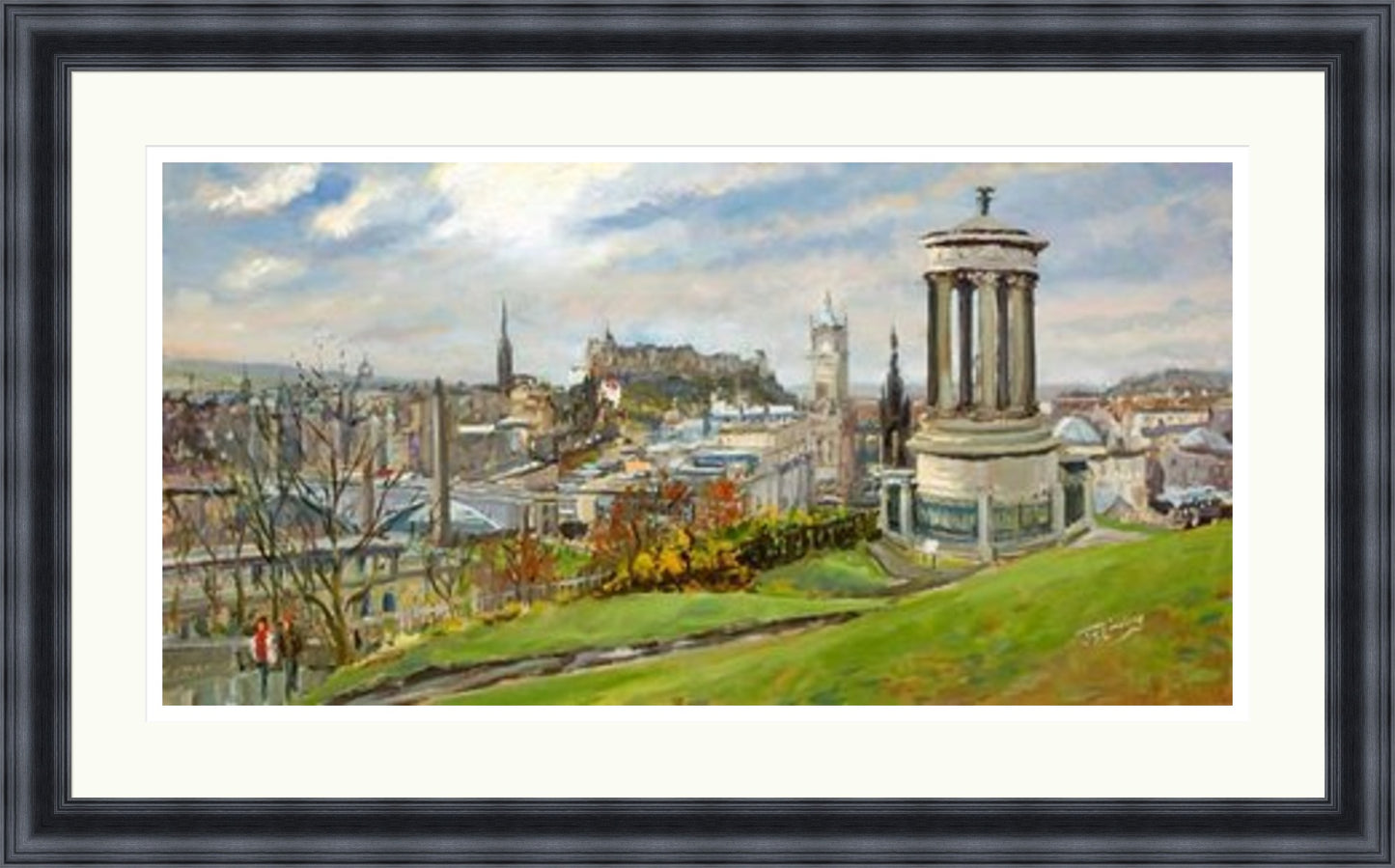 February on Calton Hill, Edinburgh by James Somerville Lindsay