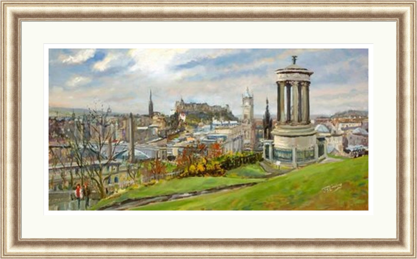 February on Calton Hill, Edinburgh by James Somerville Lindsay