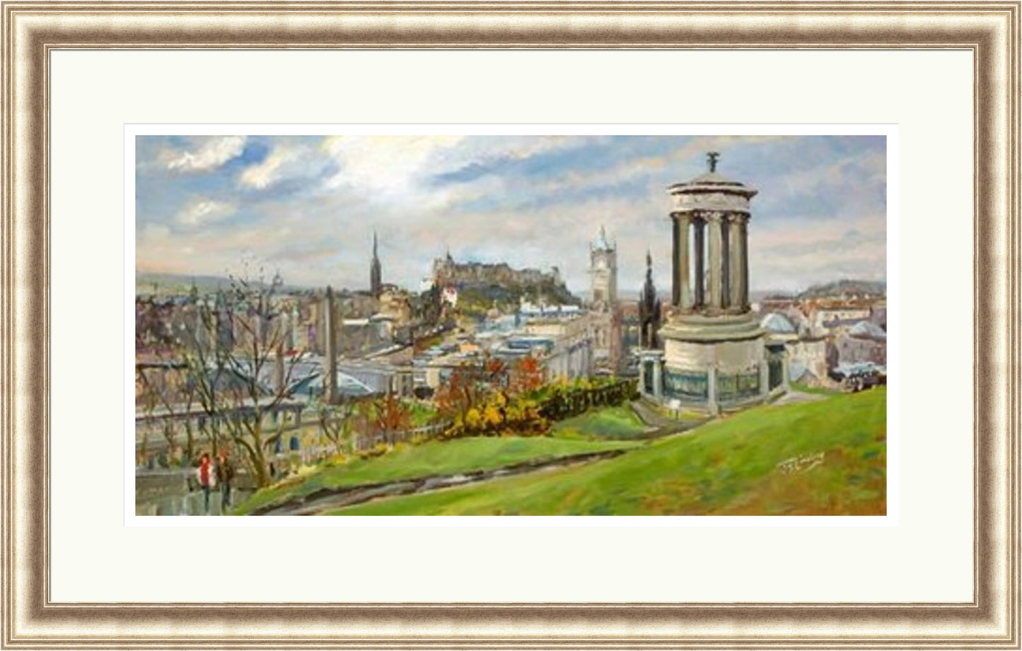 February on Calton Hill, Edinburgh by James Somerville Lindsay