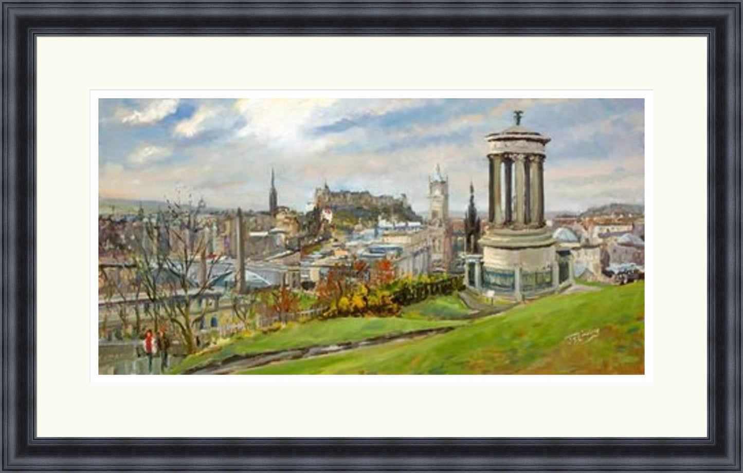 February on Calton Hill, Edinburgh by James Somerville Lindsay