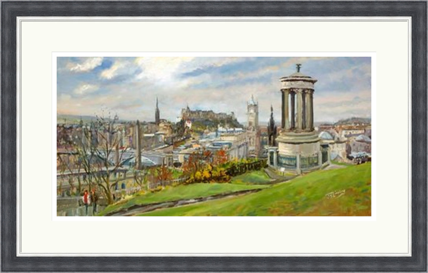 February on Calton Hill, Edinburgh by James Somerville Lindsay