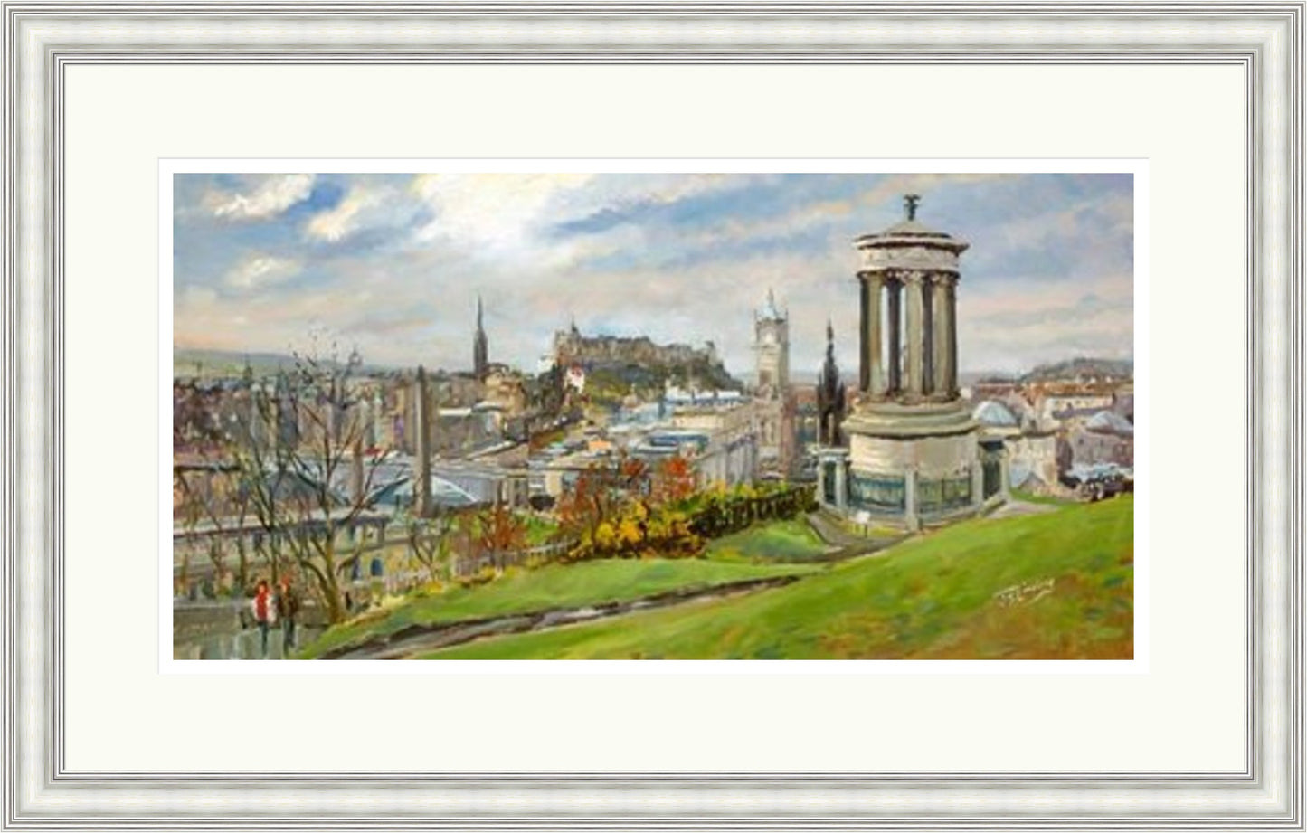 February on Calton Hill, Edinburgh by James Somerville Lindsay