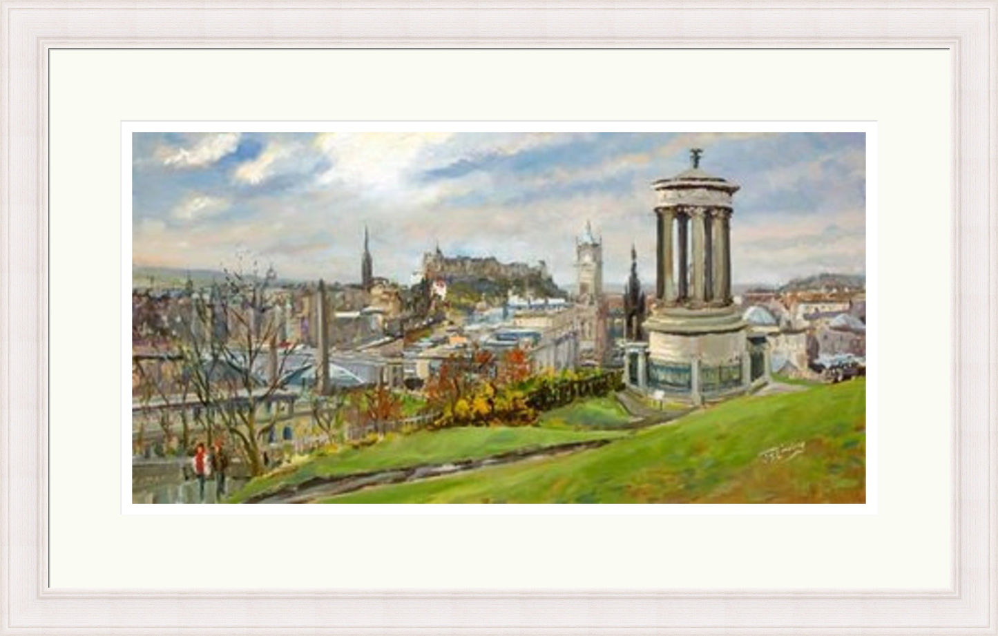 February on Calton Hill, Edinburgh by James Somerville Lindsay