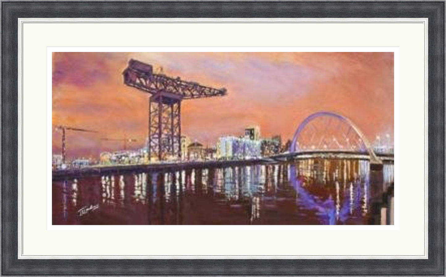 Evening Glow Clydeside, Glasgow by James Somerville Lindsay