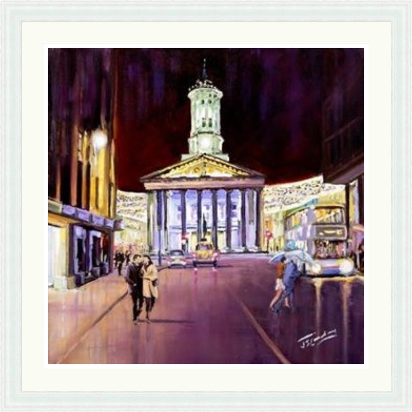 Friday Evening, Royal Exchange Square Glasgow by James Somerville Lindsay