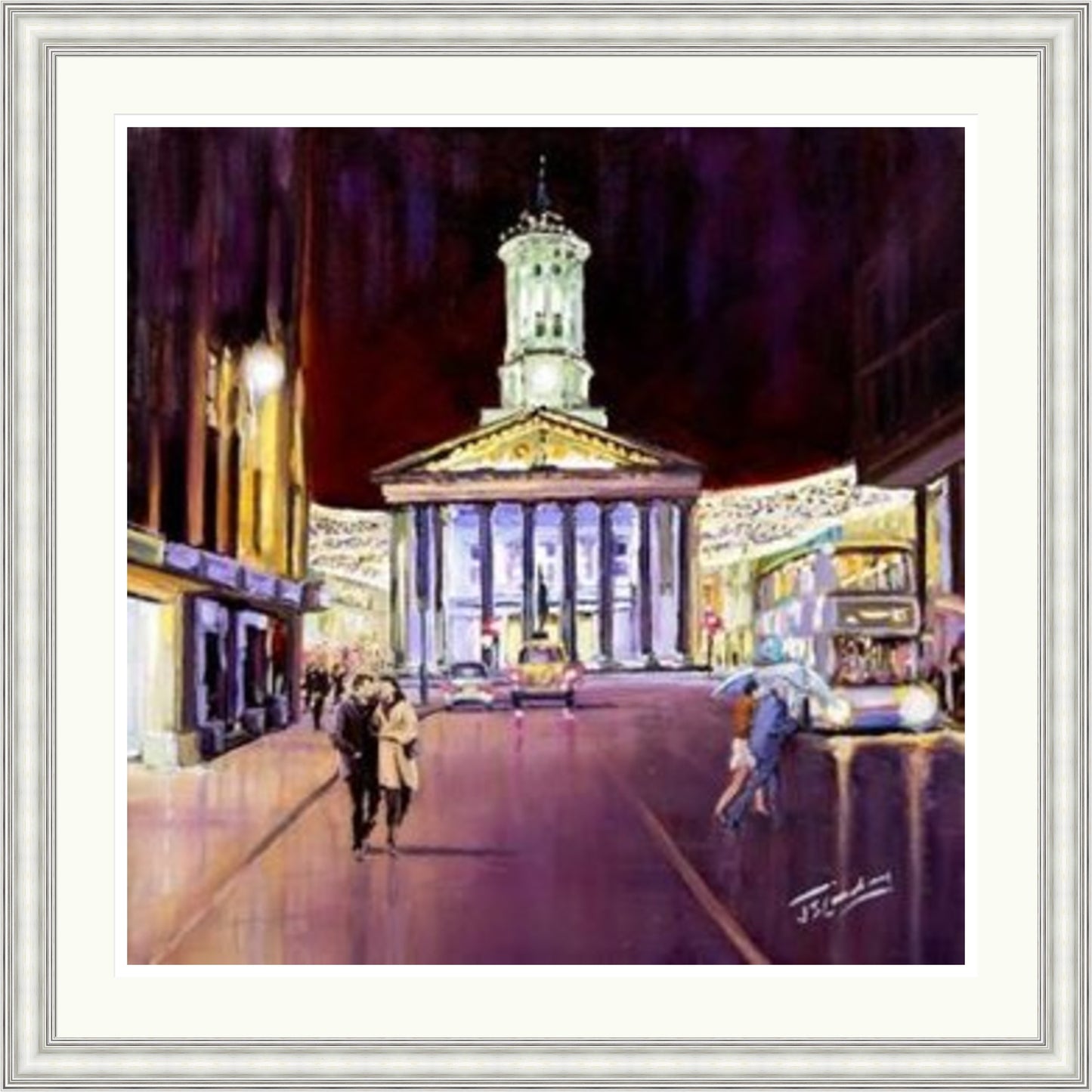 Friday Evening, Royal Exchange Square Glasgow by James Somerville Lindsay