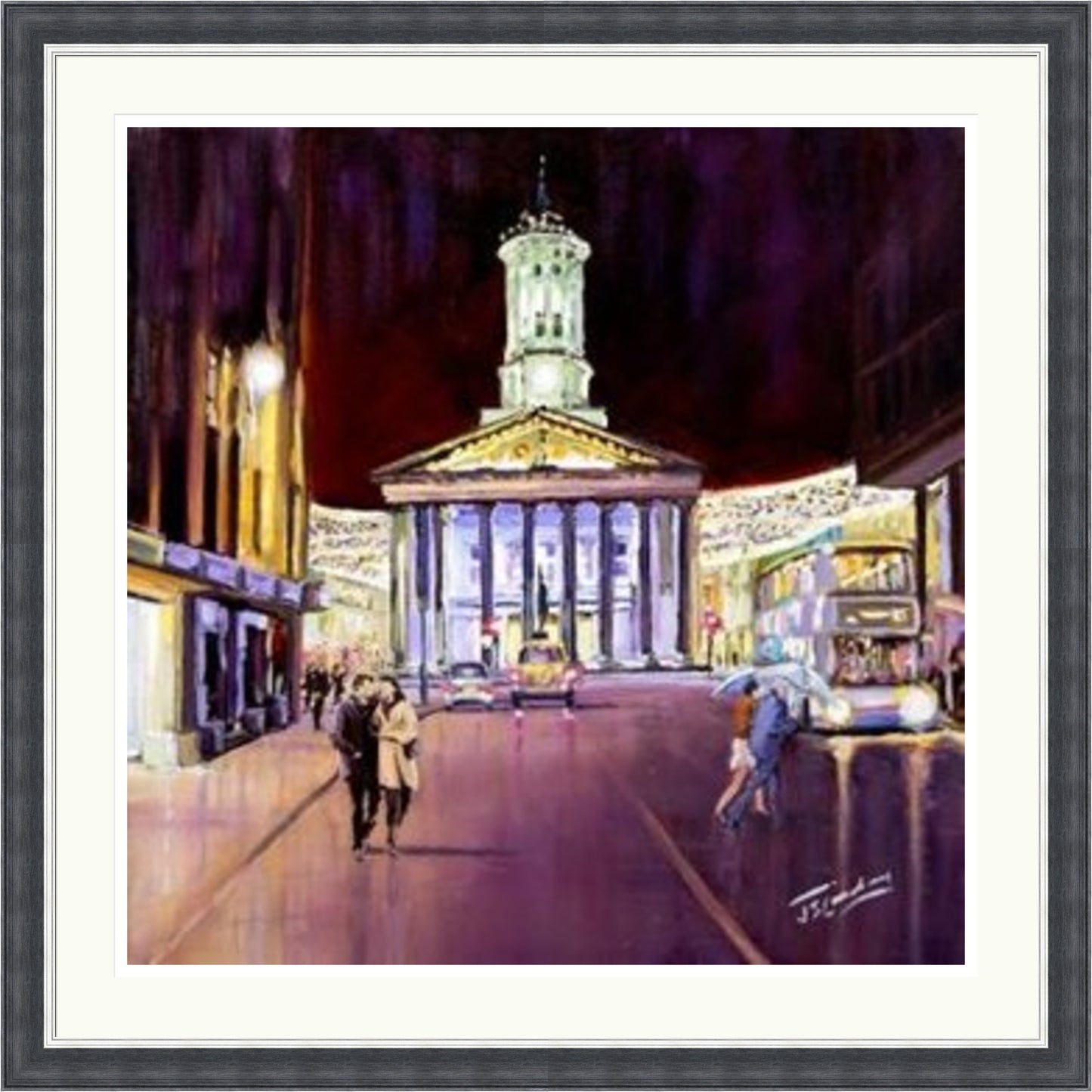 Friday Evening, Royal Exchange Square Glasgow by James Somerville Lindsay