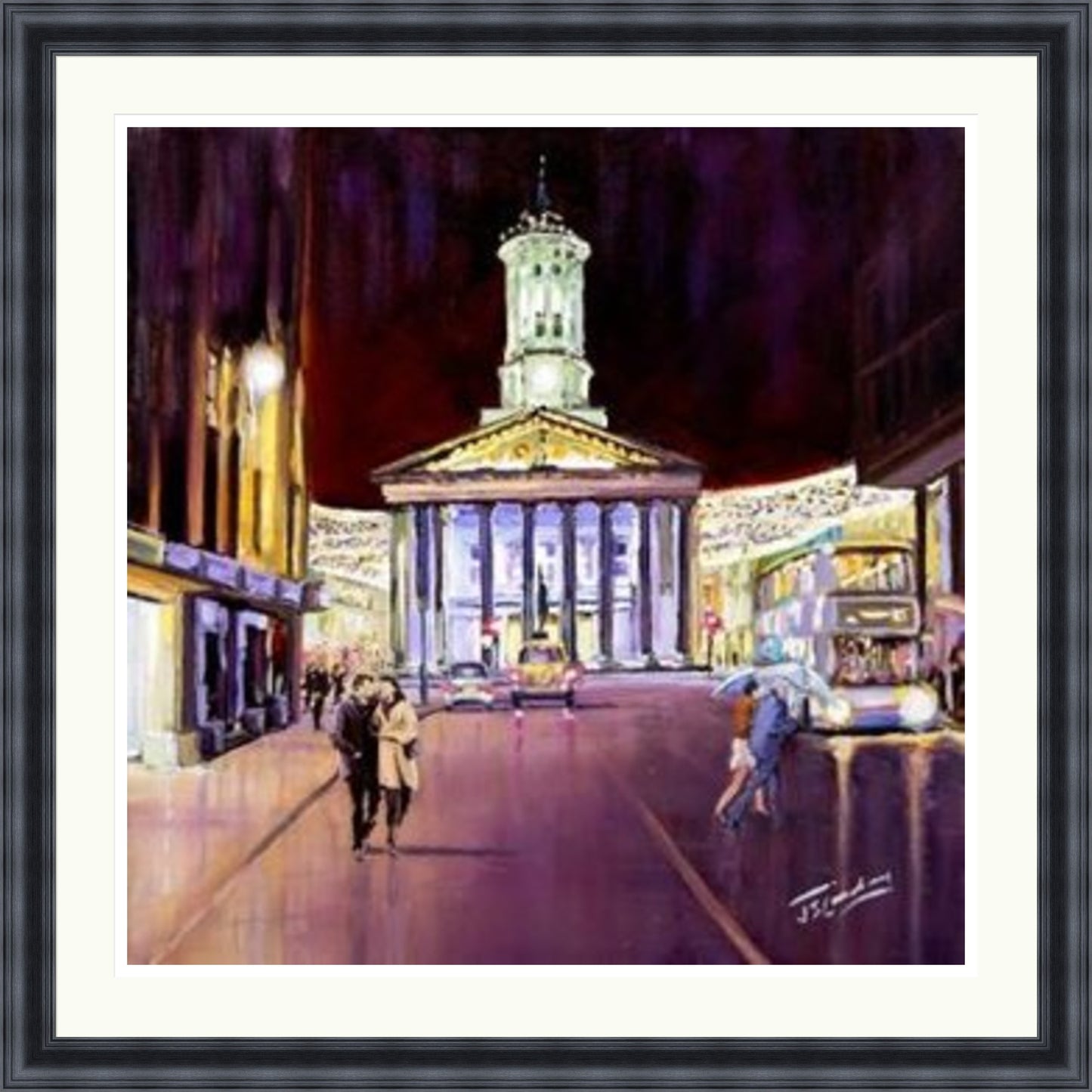 Friday Evening, Royal Exchange Square Glasgow by James Somerville Lindsay