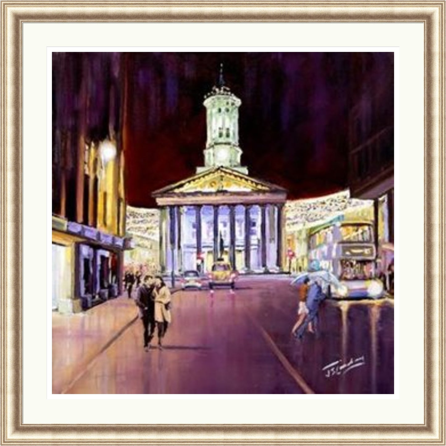 Friday Evening, Royal Exchange Square Glasgow by James Somerville Lindsay