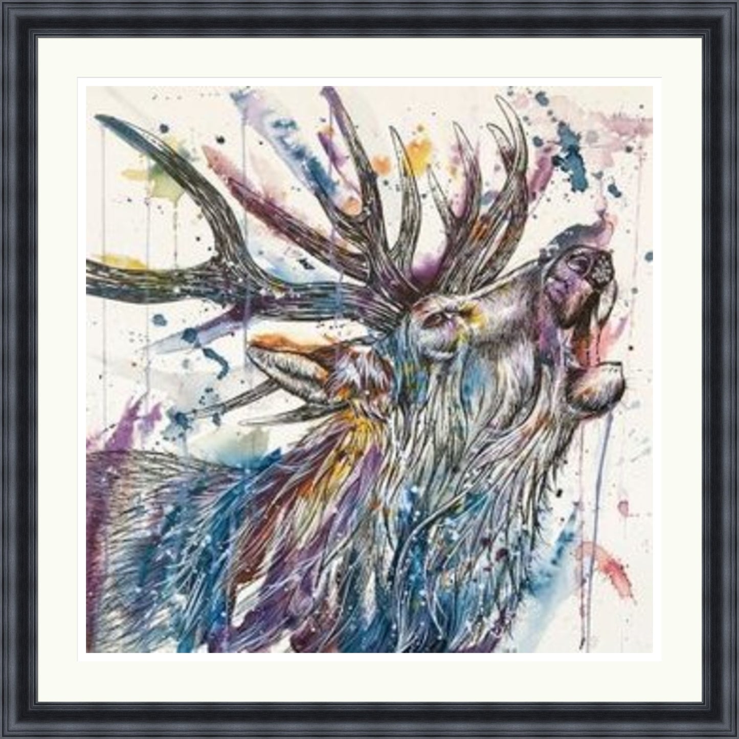 Call of the Wild Stag Art Print by Tori Ratcliffe