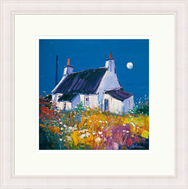 Croft and Moon, Isle of Gigha Signed Limited Edition by John Lowrie Morrison (Jolomo)