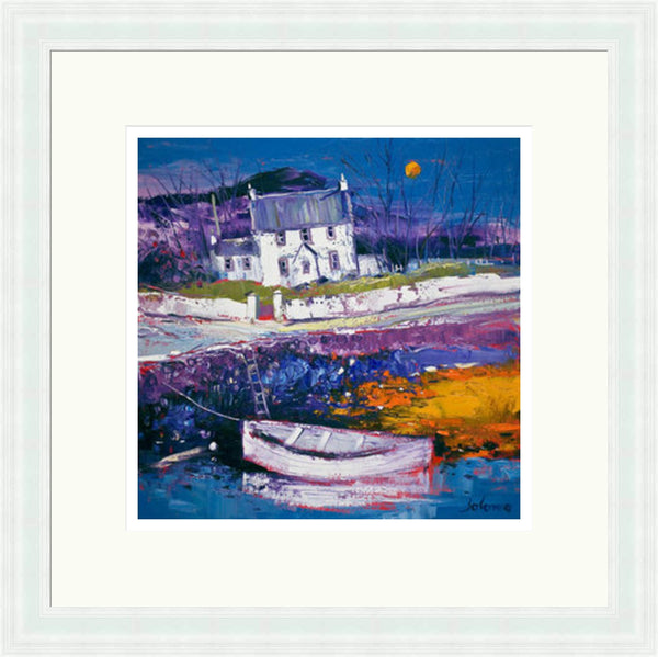 Beached Clinker at Croig Signed Limited Edition by John Lowrie Morrison (Jolomo)