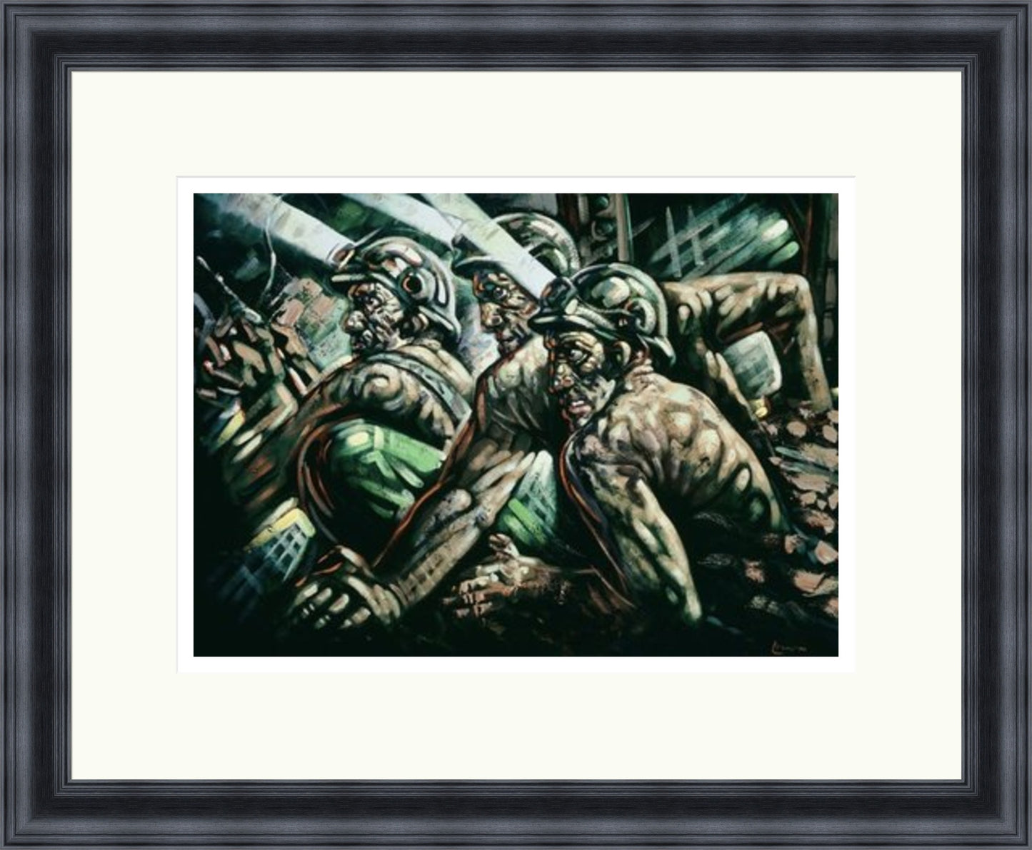 Three Miners by Peter Howson