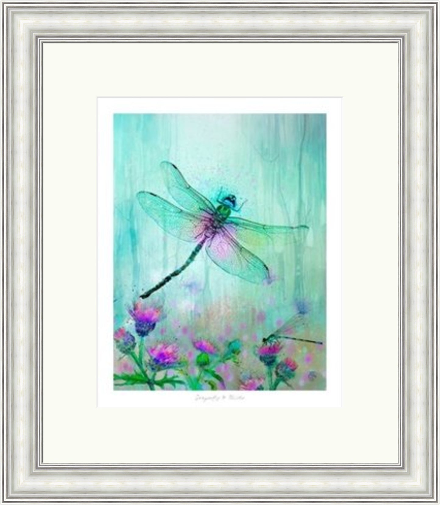 Dragonfly and the Thistle by Lee Scammacca