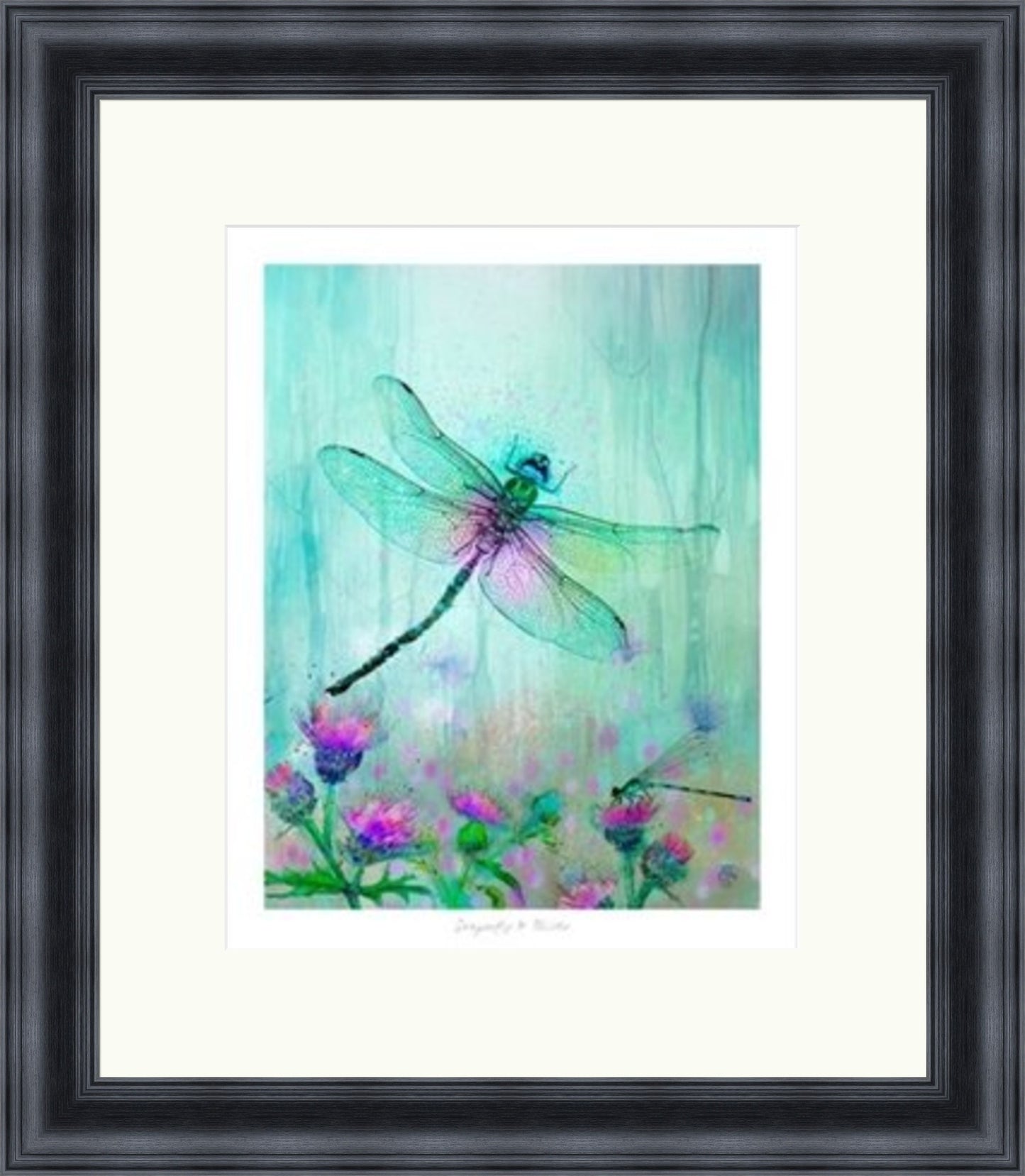 Dragonfly and the Thistle by Lee Scammacca