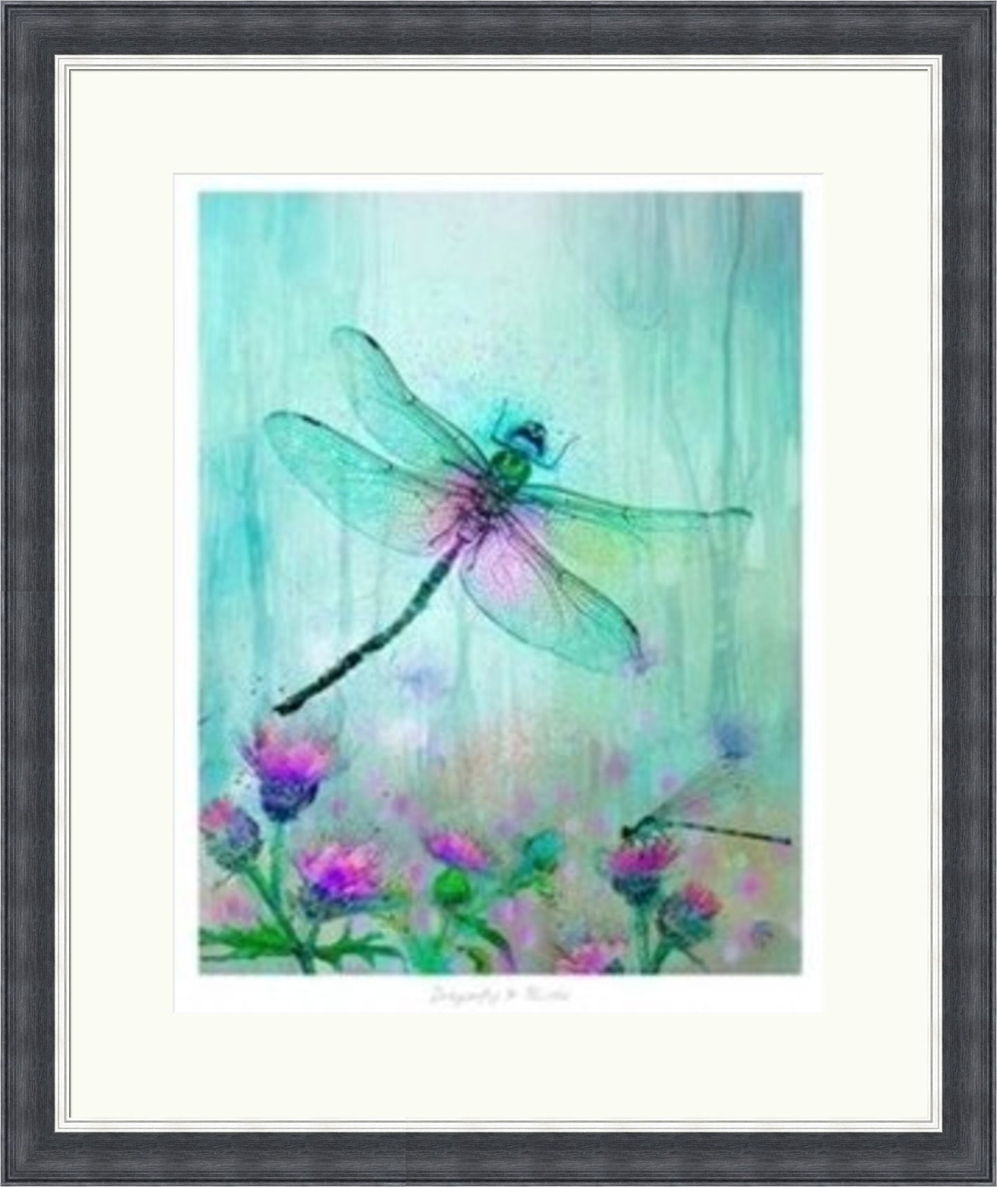 Dragonfly and the Thistle by Lee Scammacca