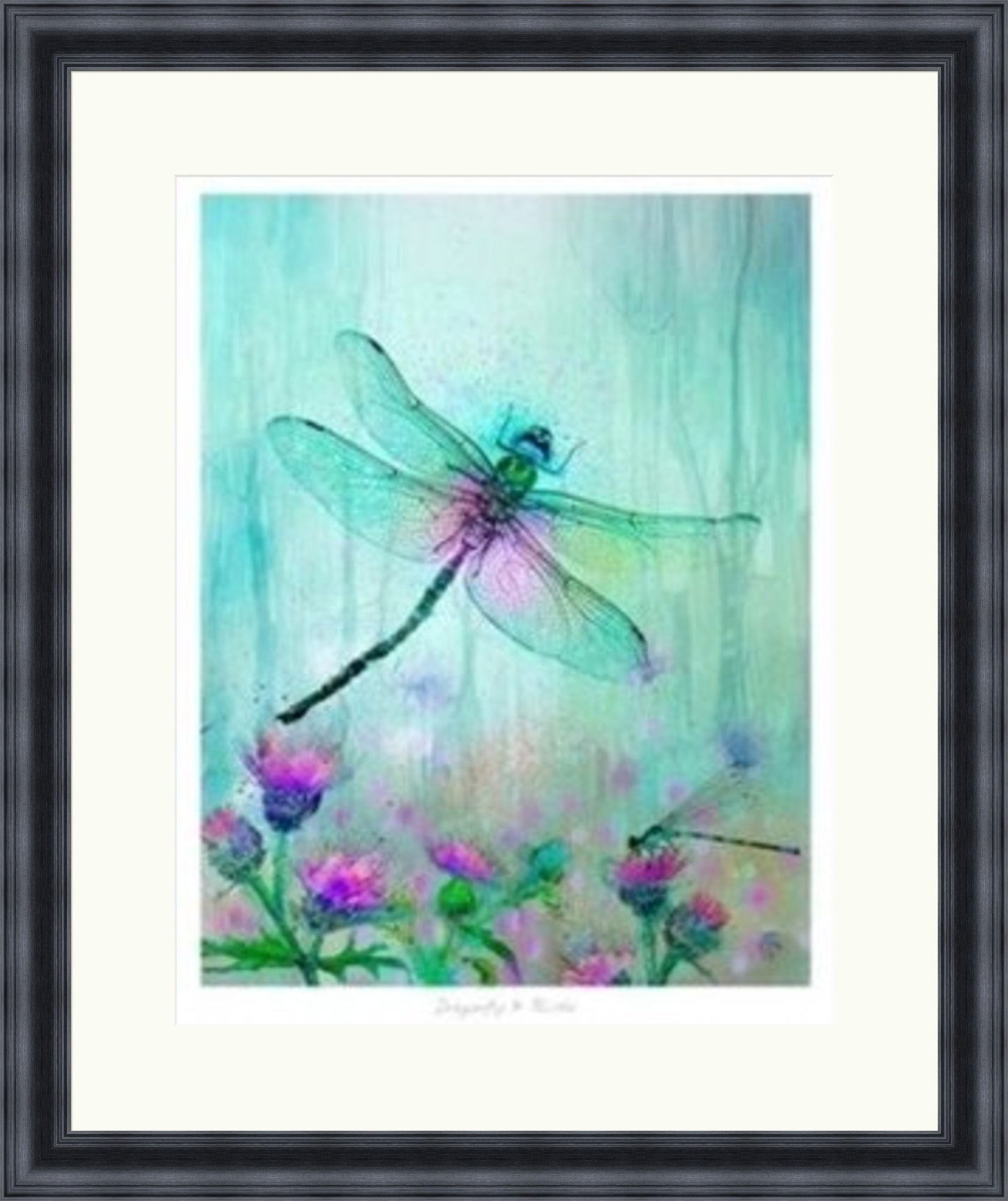 Dragonfly and the Thistle by Lee Scammacca