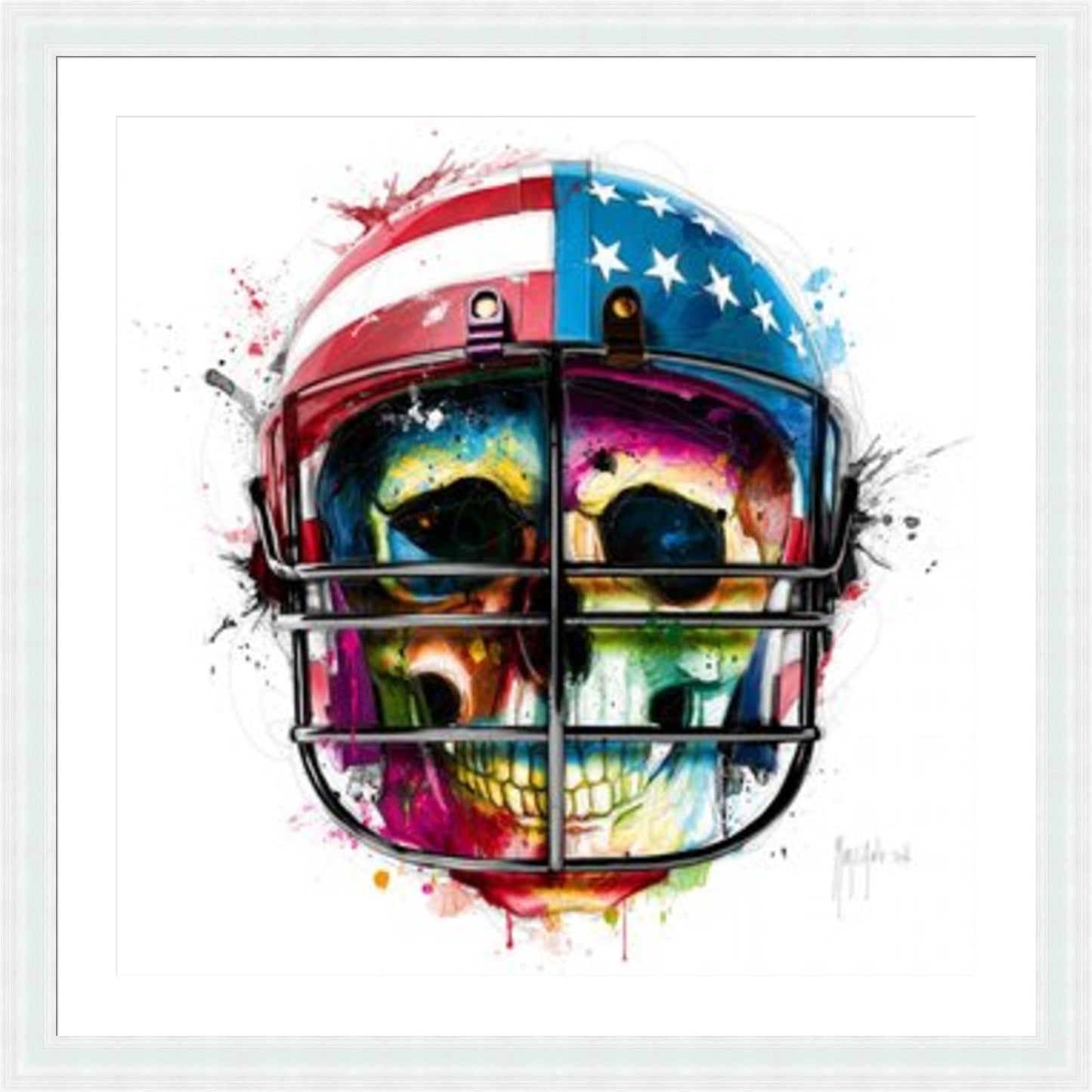 Born in the USA Skull by Patrice Murciano