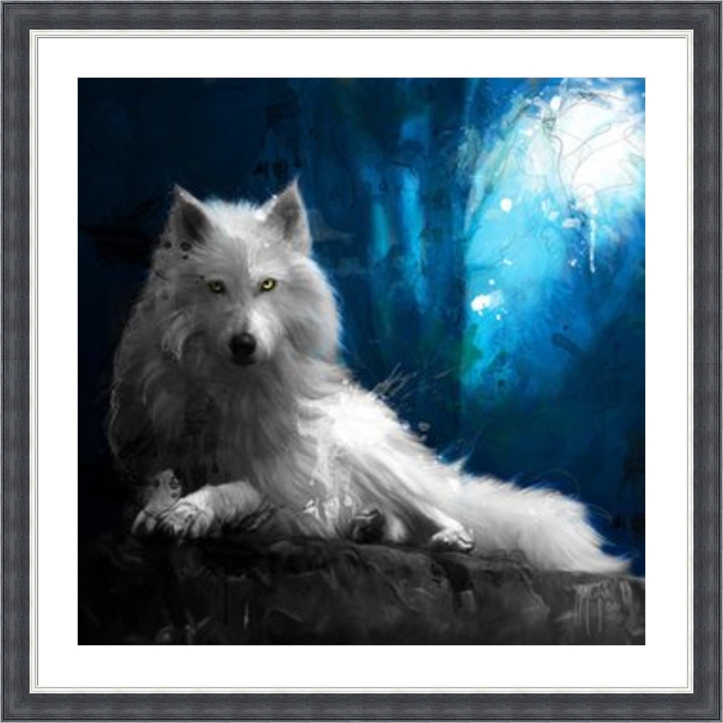 Cheyenne La Loup Blanc - Wolf by Patrice Murciano