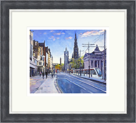 Good Morning, Princes Street Edinburgh by James Somerville Lindsay