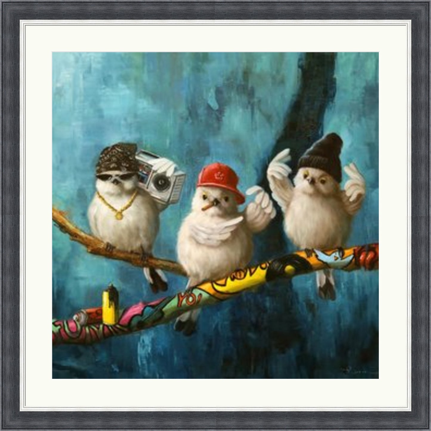 Birdz in da Hood by Lucia Heffernan