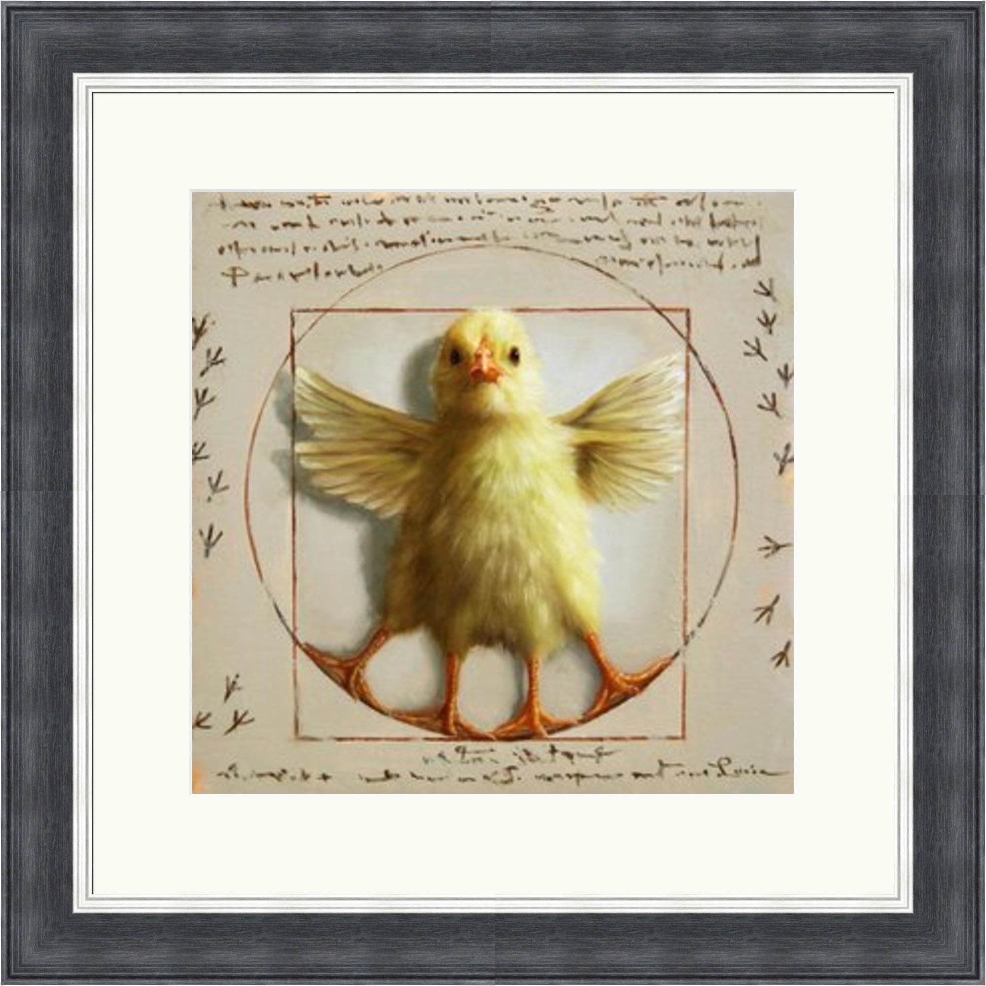 Vitruvian Chick by Lucia Heffernan – Art Prints Gallery