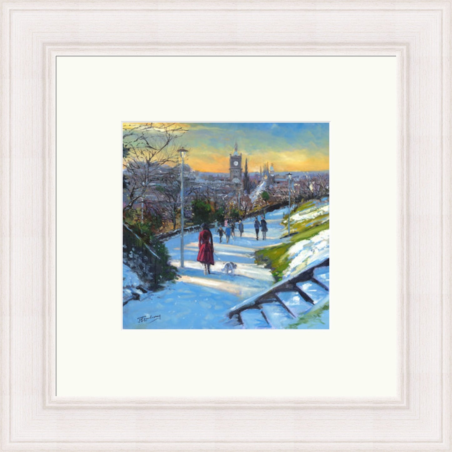Winter on Calton Hill, Edinburgh by James Somerville Lindsay