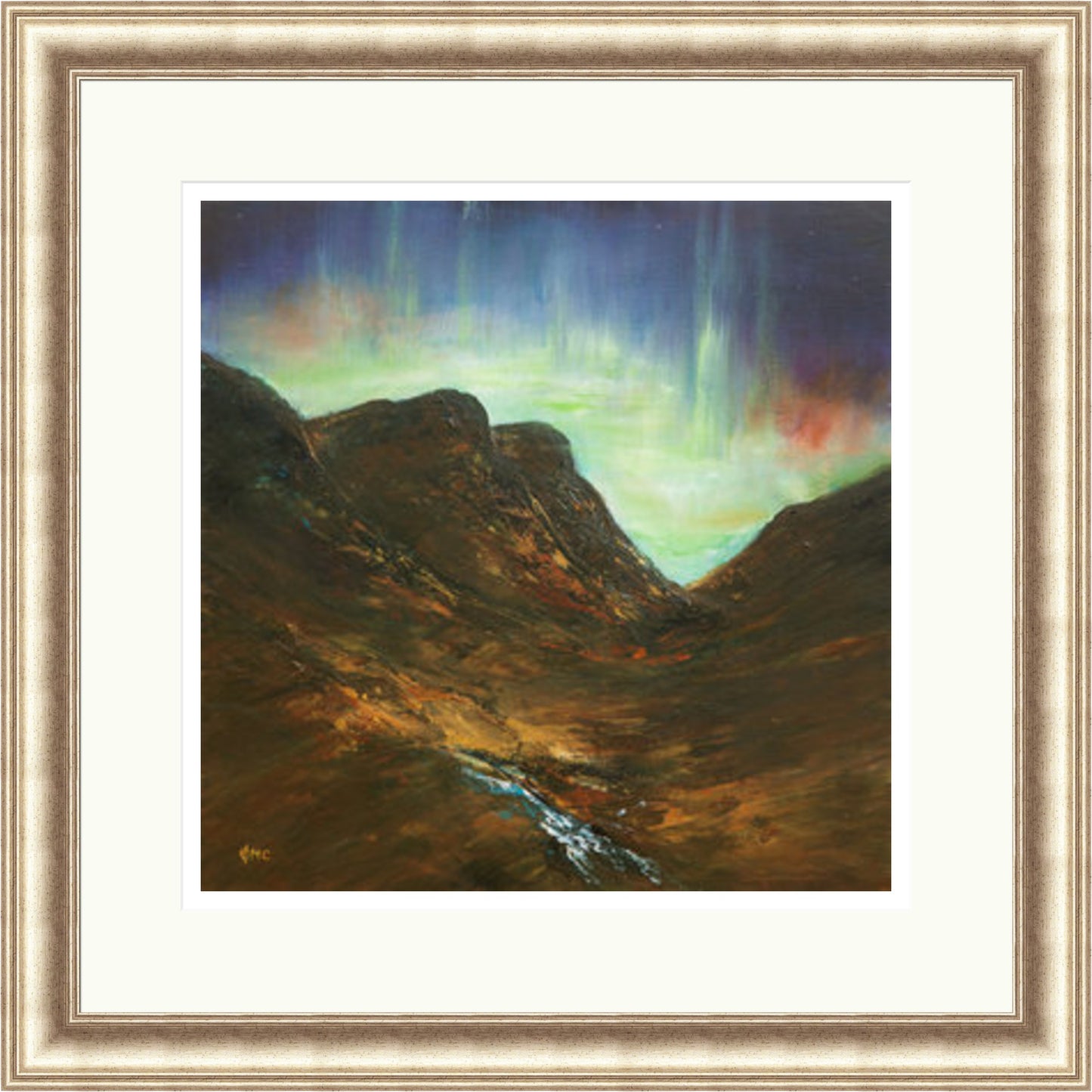 Aurora Borealis comes to the Sisters, Glencoe by Grace Cameron