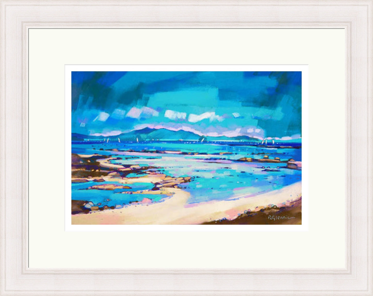 Coastal Blues, Arran by Pam Glennie